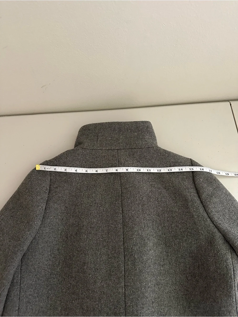 J.Crew Mercantile City Gray Wool Blend Coat Womens Size 6 Funnel Neck Capsule - Picture 9 of 10
